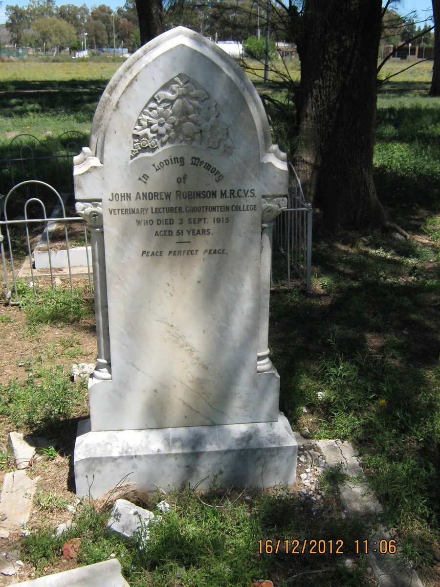 ROBINSON John Andrew -1915