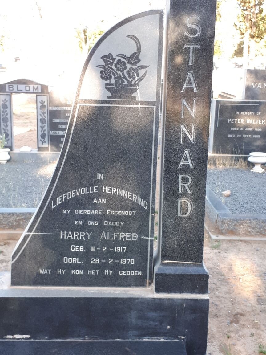 STANNARD Harry Alfred 1917-1970