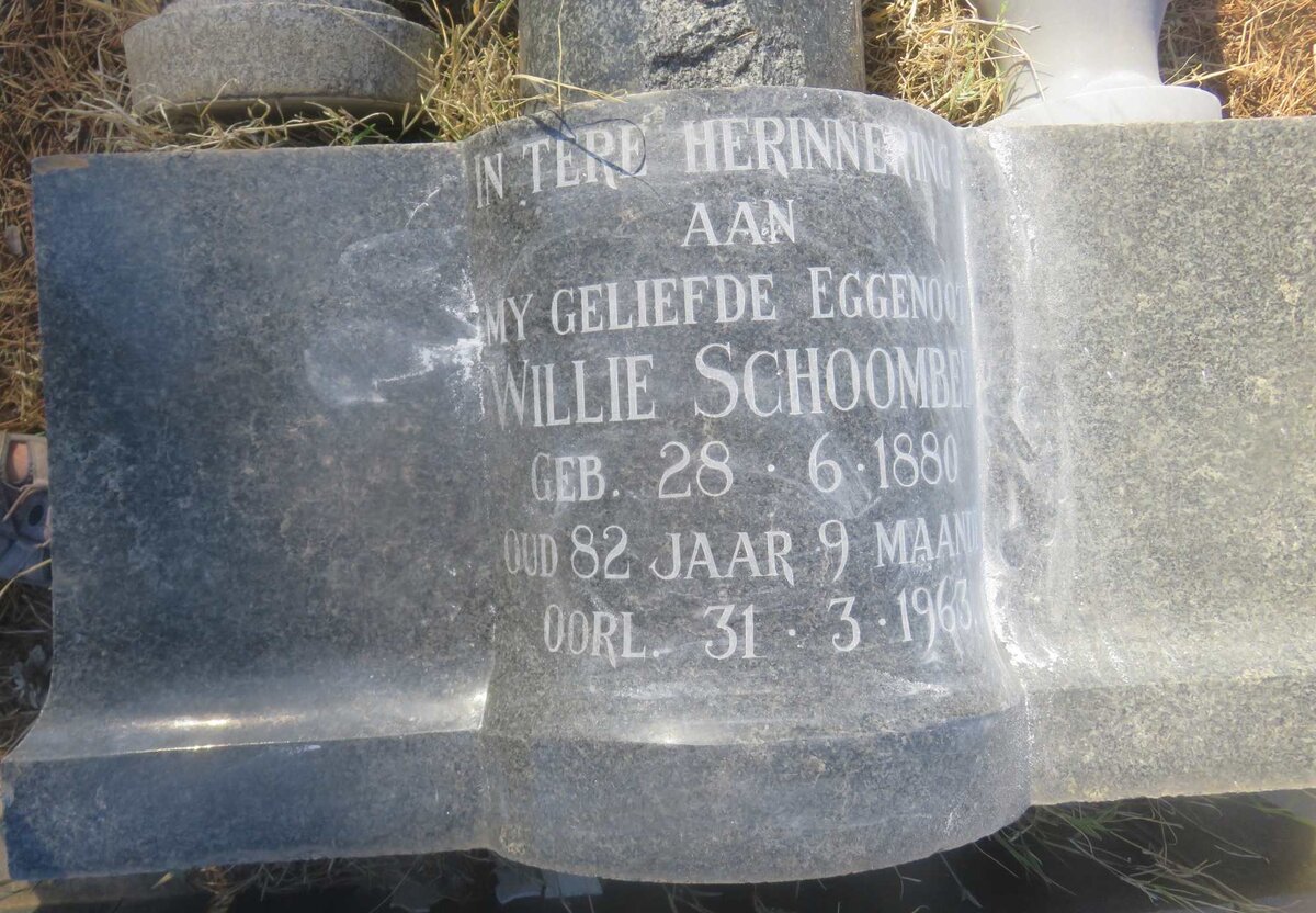 SCHOOMBEE Willie 1880-1963