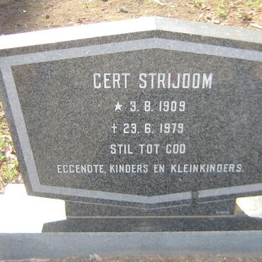 STRIJDOM Gert 1909-1979