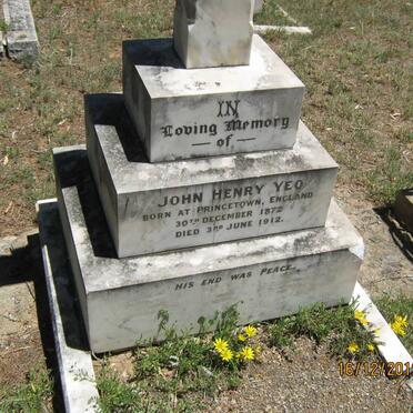YEO John Henry 1872-1912