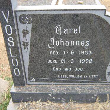 VOSLOO Carel Johannes 1933-1992