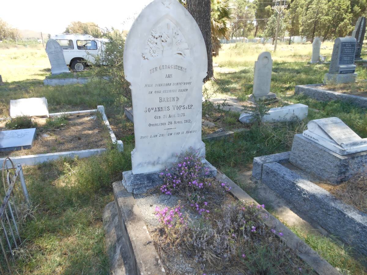 VORSTER Barend Johannes 1873-1912