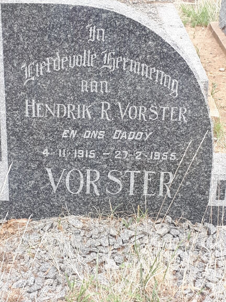VORSTER Hendrik R. 1915-1955