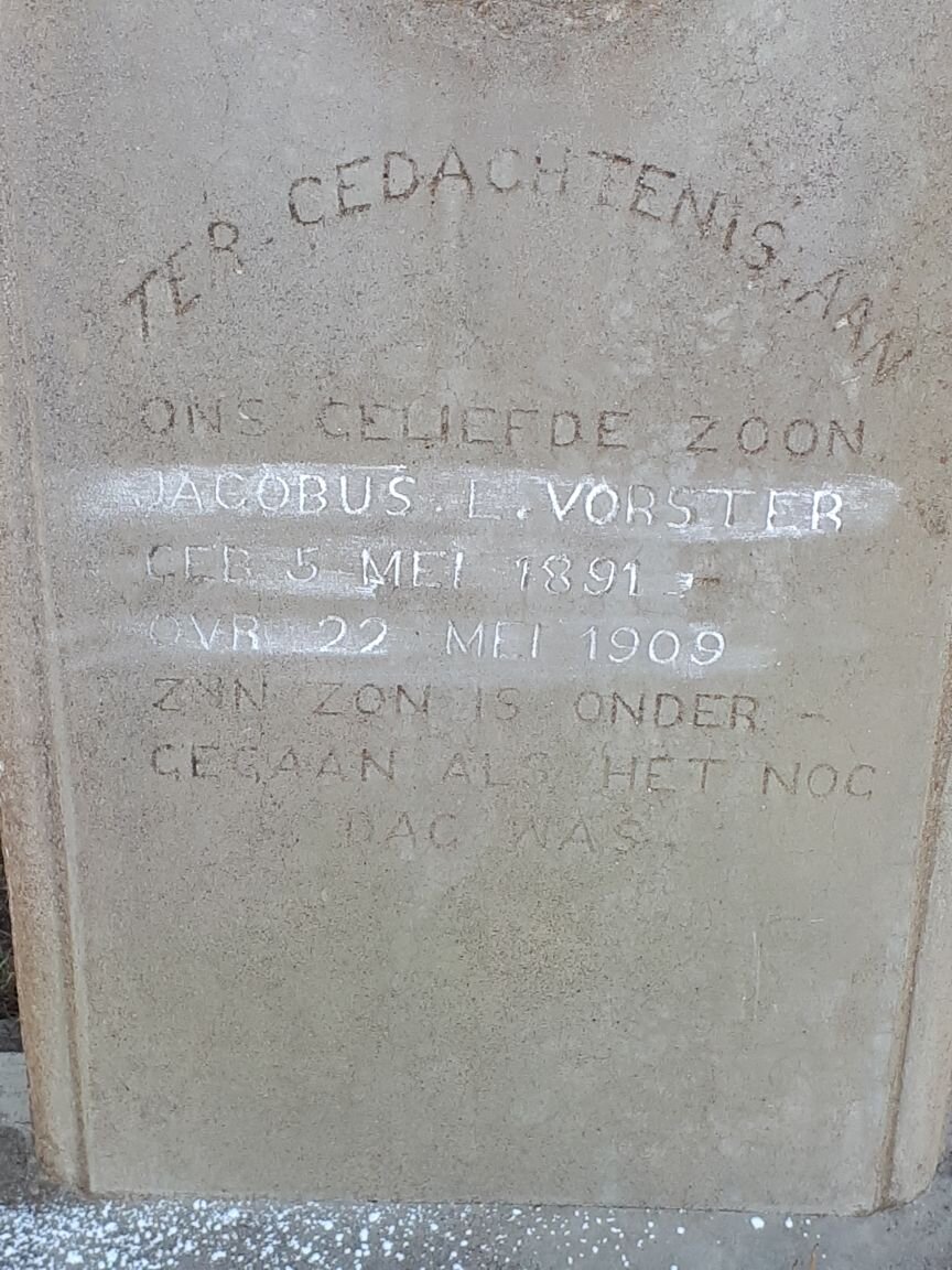 VORSTER Jacobus L. 1891-1909