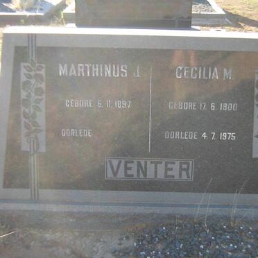 VENTER Marthinus J. 1897- &amp; Cecilia M. 1900-1975