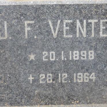VENTER J.F. 1898-1964