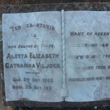 VILJOEN Aletta Elizabeth Catharina 1862-1934