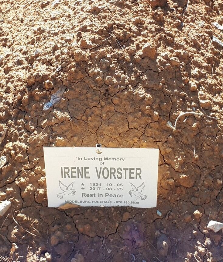 VORSTER Irene 1924-2017