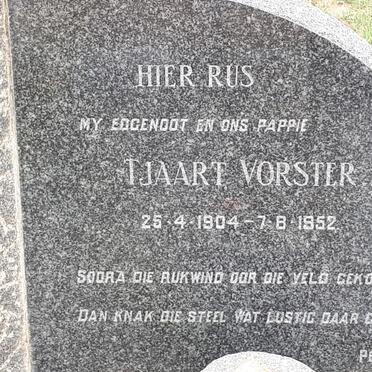 VORSTER Tjaart 1904-1952