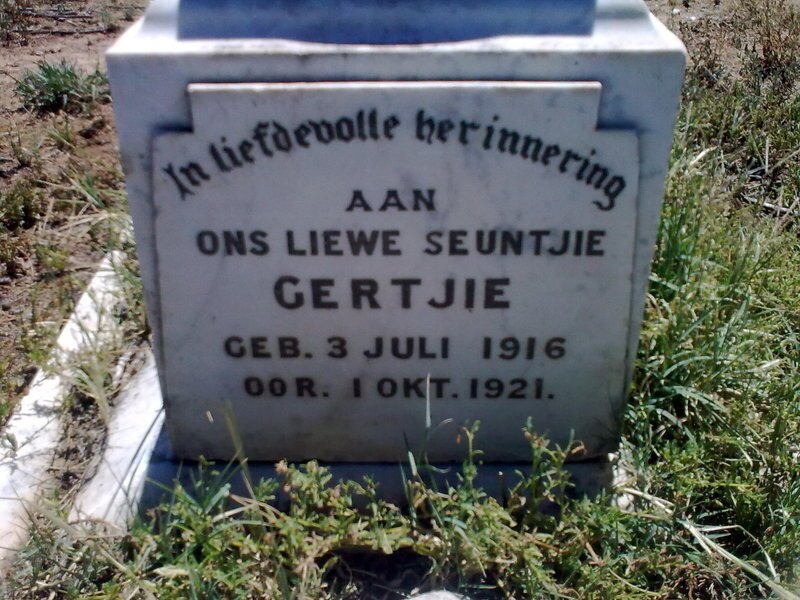VILJOEN Gertjie 1916-1921