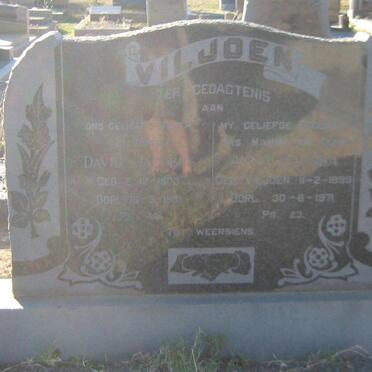 VILJOEN David Jacobus 1903-1961 &amp; Anna Jacoba VILJOEN 1899-1971
