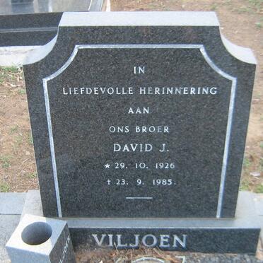 VILJOEN David J. 1926-1985