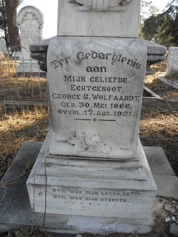 WOLFAARDT George S. 1866-1921