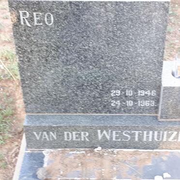WESTHUIZEN Reo, van der 1946-1963