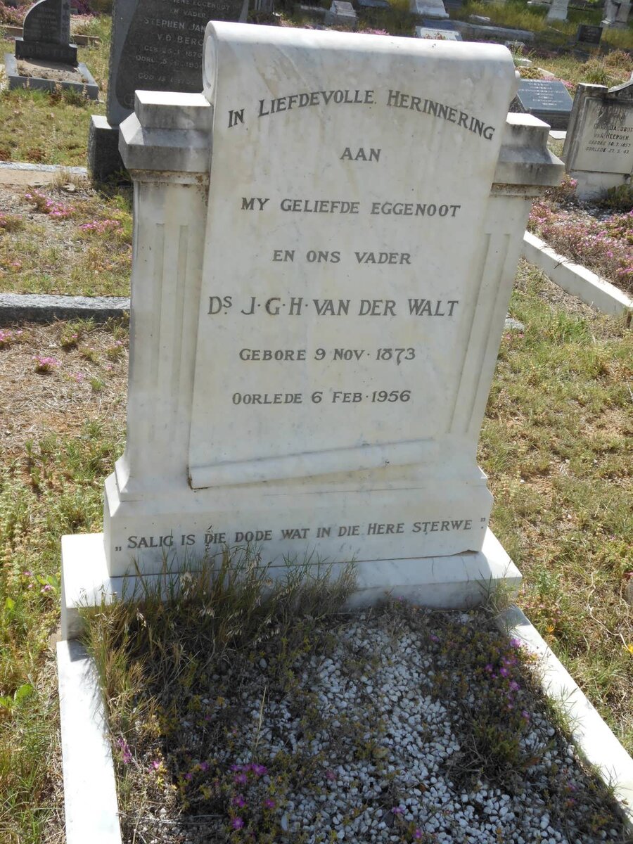 WALT J.G.H., van der 1873-1956