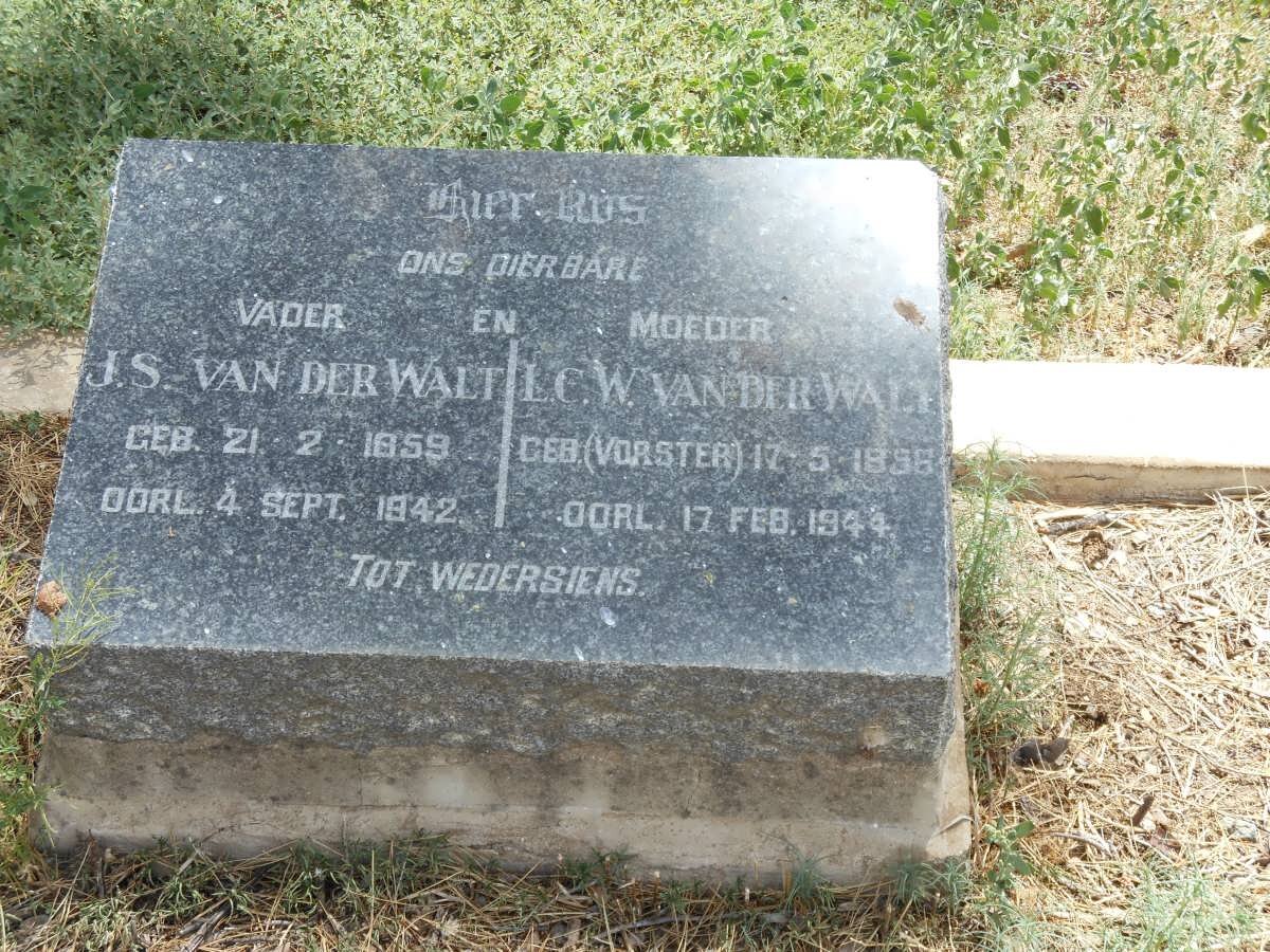 WALT J.S., van der 1859-1942 &amp; L.C.W. VORSTER 1856-1944