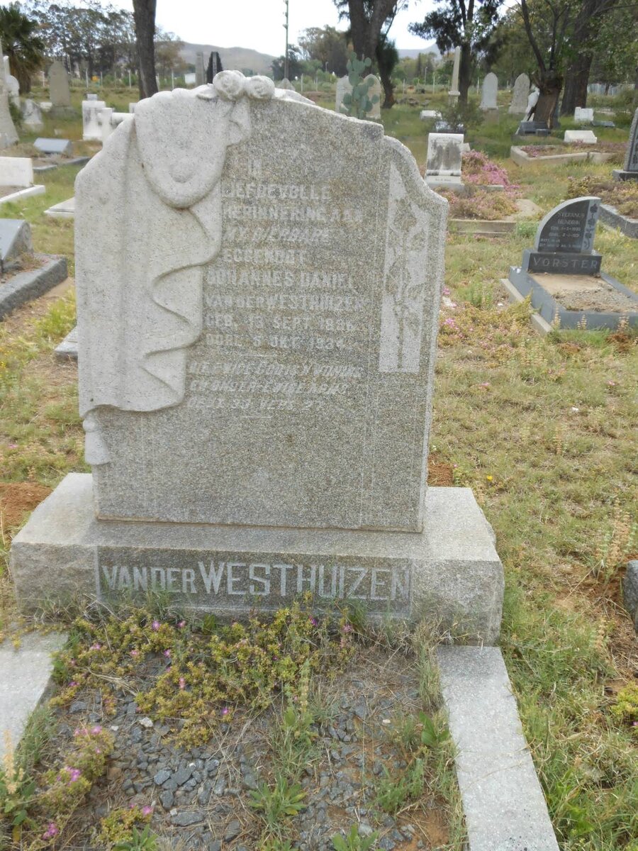 WESTHUIZEN Johannes Daniel, van der 1896-1934