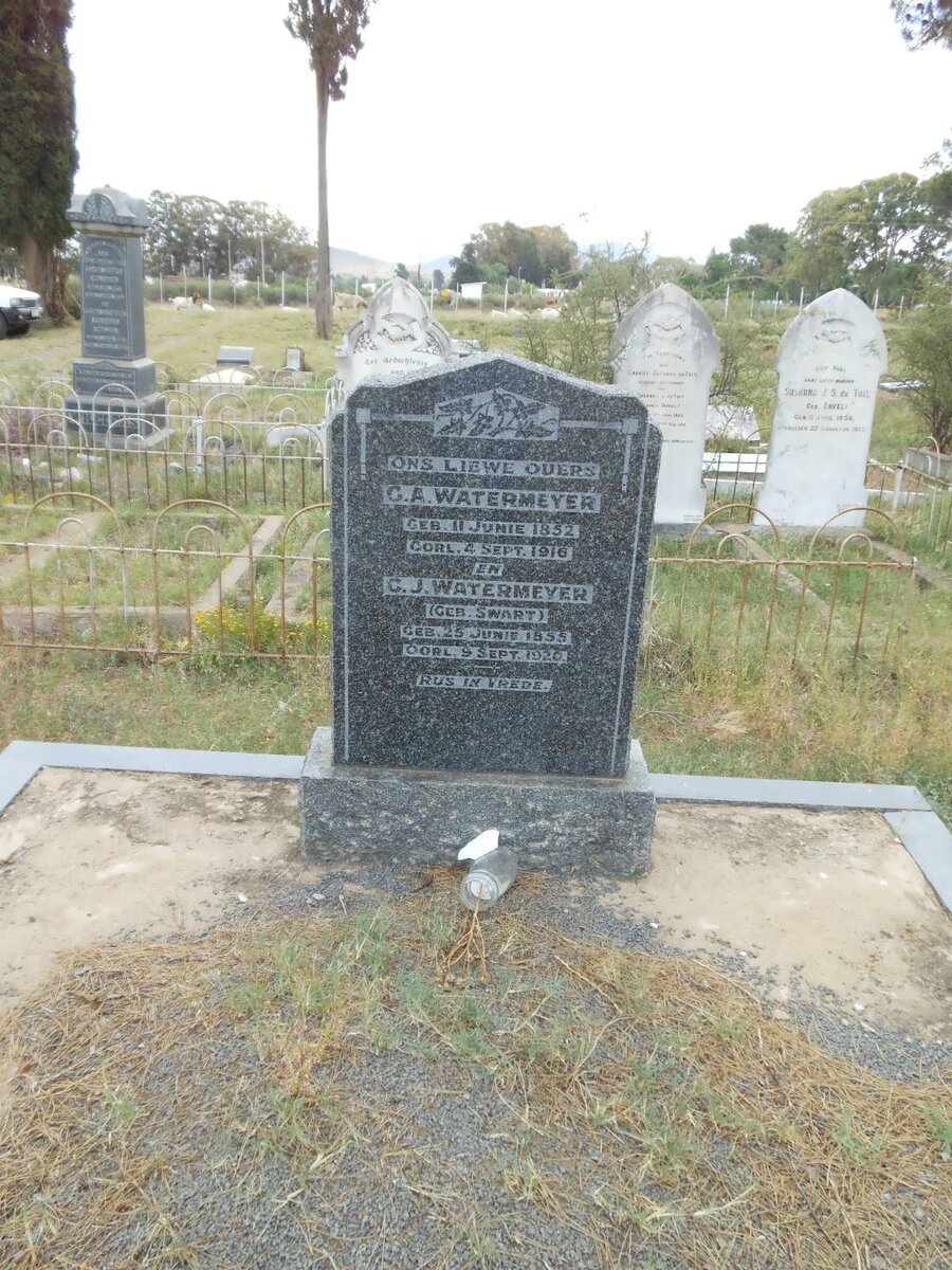 WATERMEYER G.A. 1852-1916 &amp; C.J. SWART 1855-1920