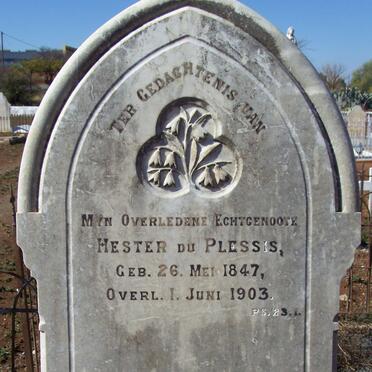PLESSIS Hester, du 1847-1903