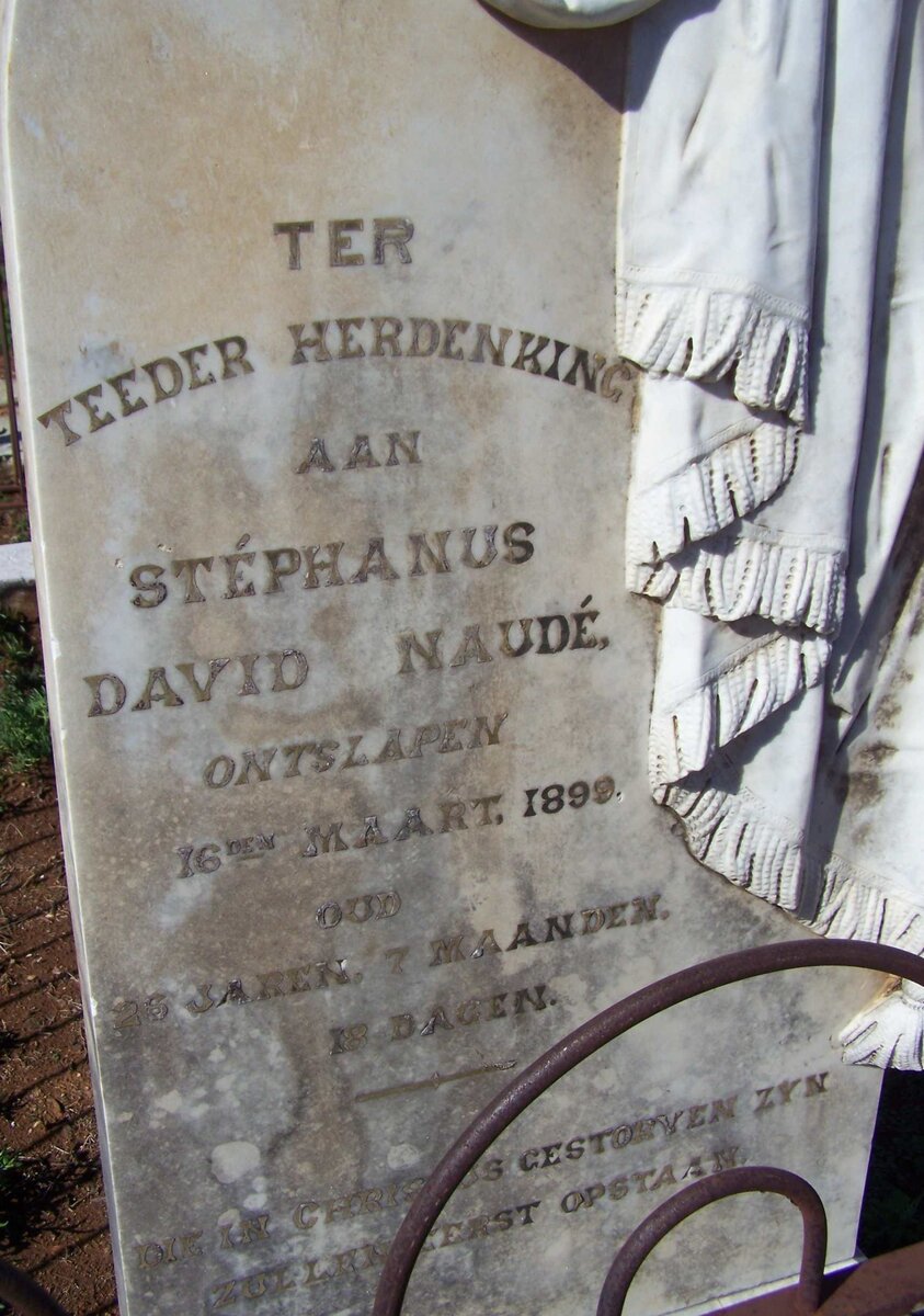 NAUDE Stephanus David -1899