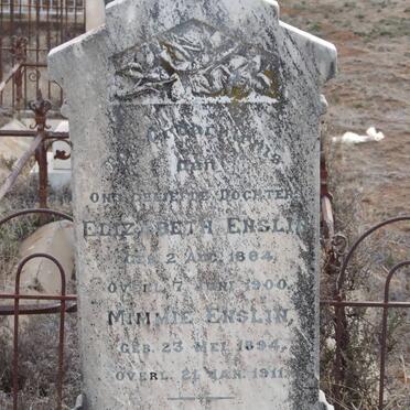 ENSLIN Elizabeth 1884-1894 :: ENSLIN Mimmie 1894-1911