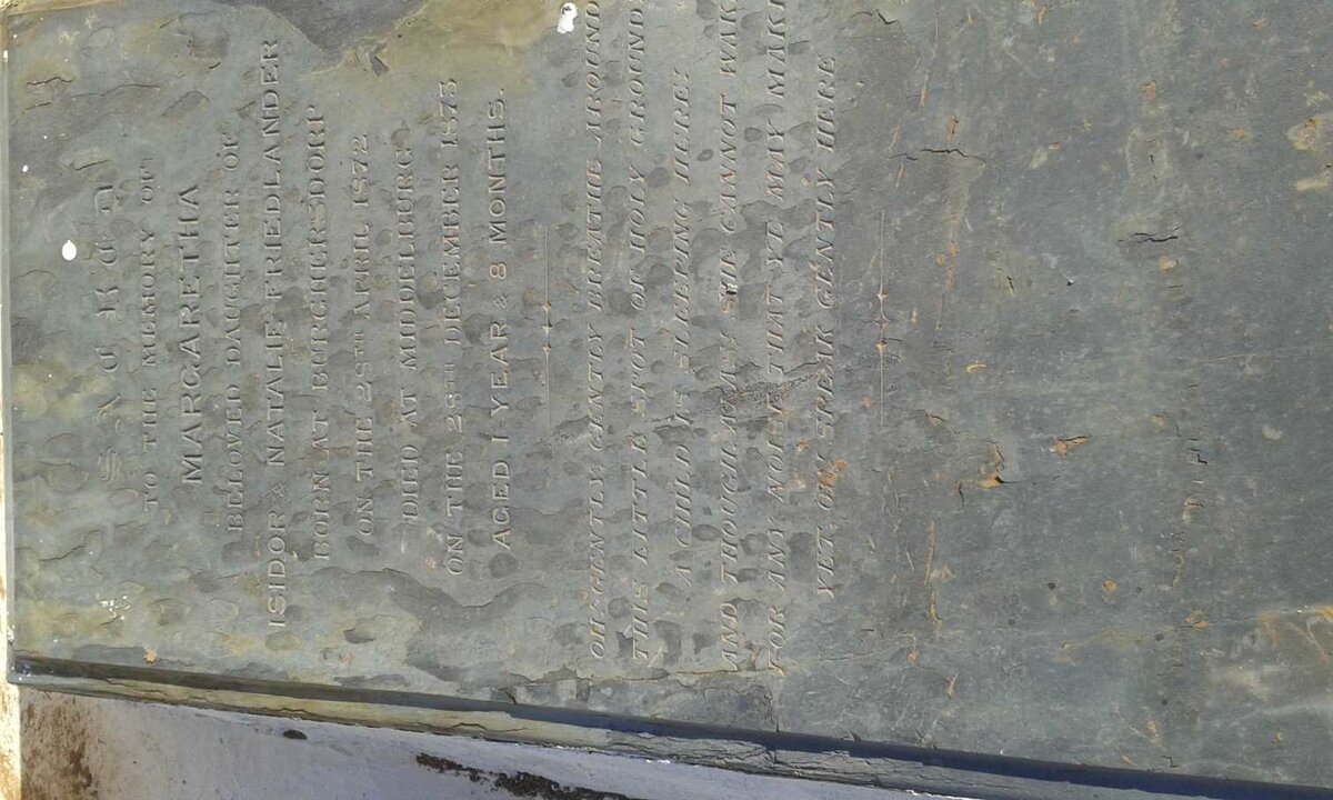 FRIEDLANDER Margaretha 1872-1873