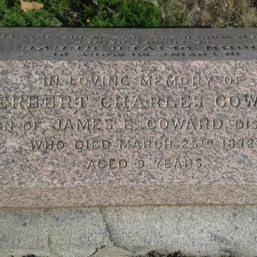 REEVE John Oliver -1872 :: COWARD Herbert Charles -1872