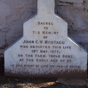 MONTAGU John C.W. -1877