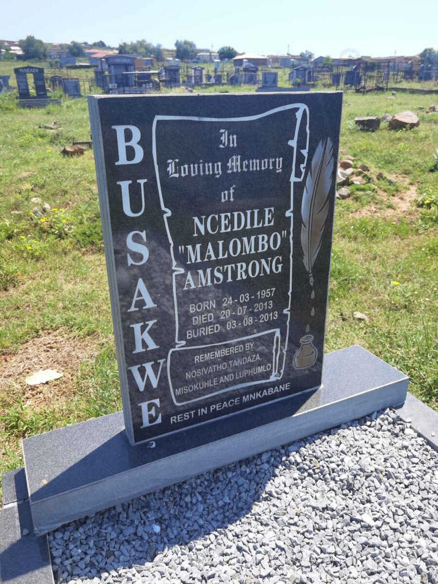 BUSAKWE Ncedile Amstrong 1957-2013