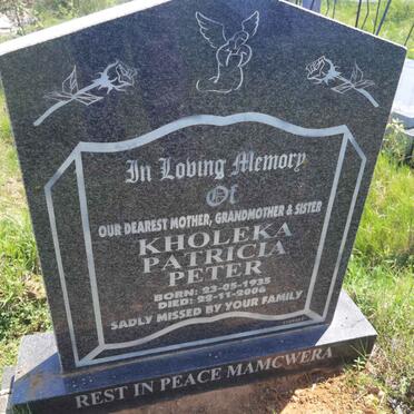 PETER Kholeka Patricia 1935-2006