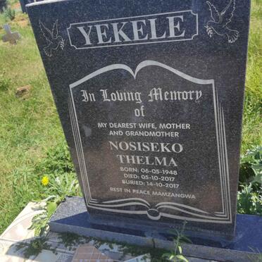 YEKELE Nosiseko Thelma 1948-2017