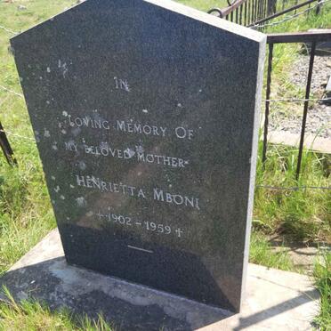 MBONI Henrietta 1902-1959