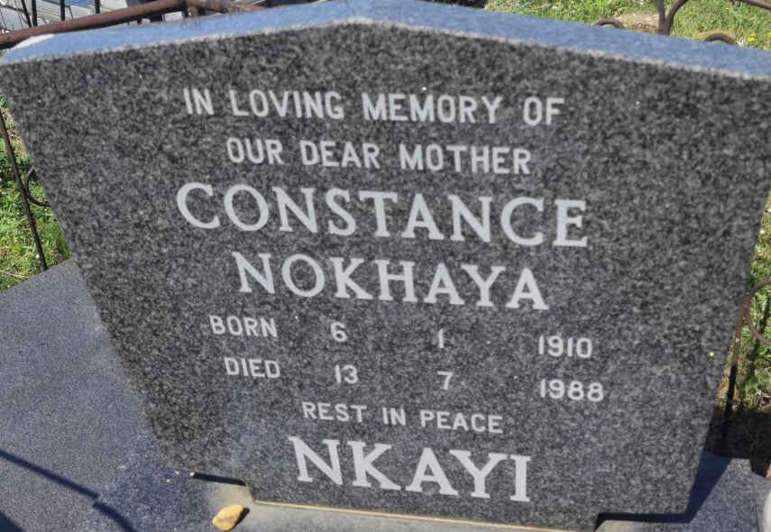 NKAYI Constance Nokhaya 1910-1988