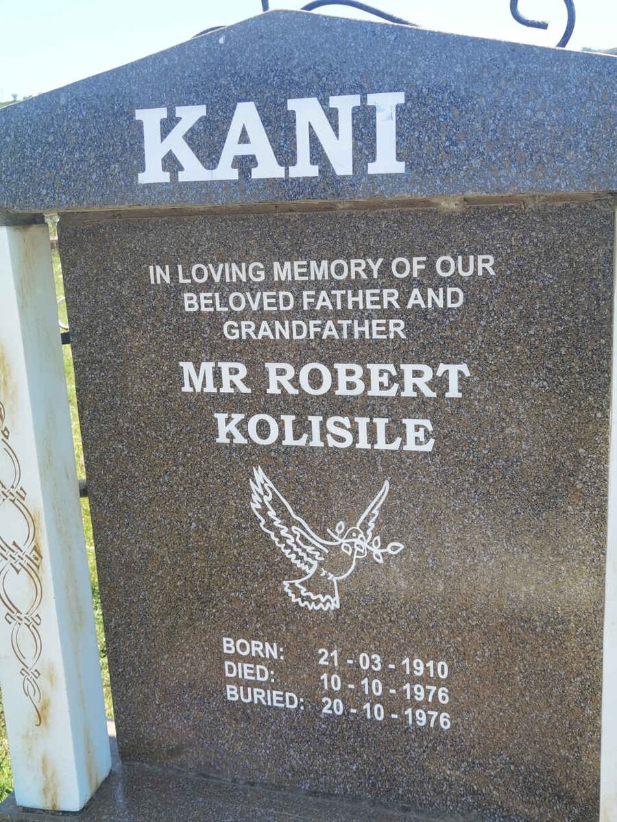 KANI Robert Kolisile 1910-1976