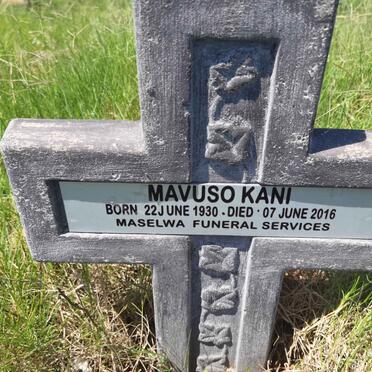 KANI Mavuso 1930-2016