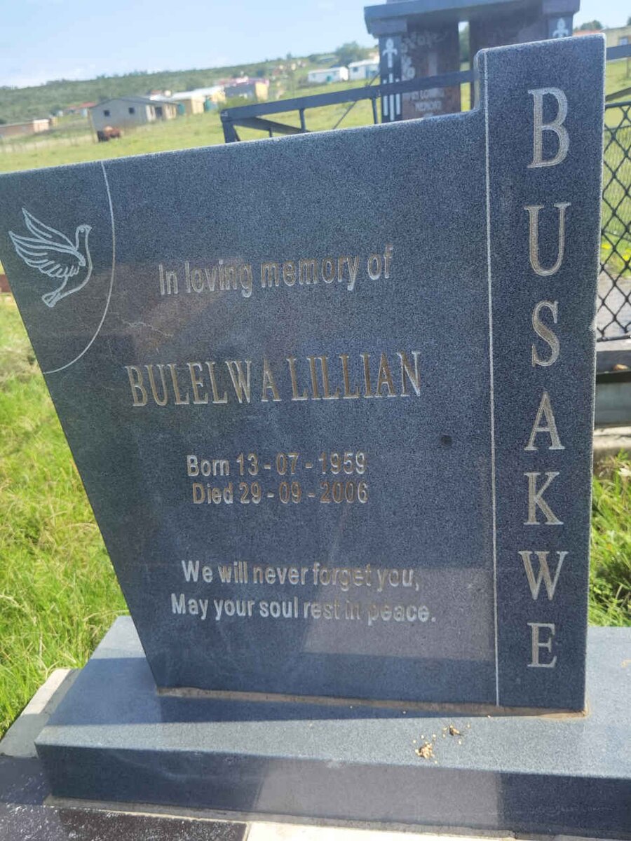 BUSAKWE Bulelwa Lillian 1959-2006