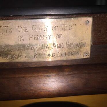 BROWN James &amp; Martha Ann