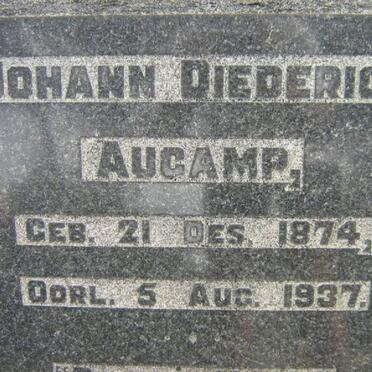 AUCAMP Johann Diederick 1874-1937