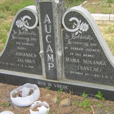 AUCAMP Johannes Jacobus 1913-1988 &amp; Maria Susanna OPPERMAN 1919-1980