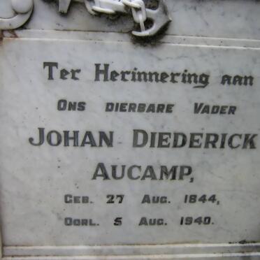 AUCAMP Johan Diederick 1844-1940