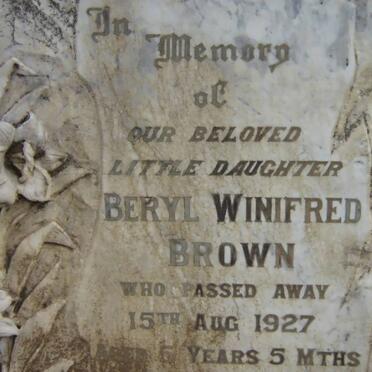 BROWN Beryl Winifred -1927