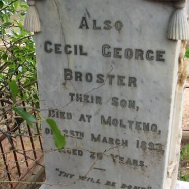 BROSTER Cecil George -1893