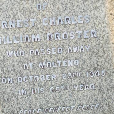 BROSTER Ernest Charles William -1945