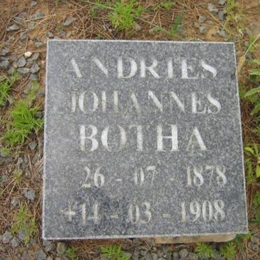 BOTHA Andries Johannes 1878-1908