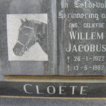 CLOETE Willem Jacobus 1922-1982