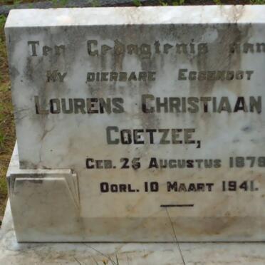 COETZEE Lourens Christiaan 1879-1941