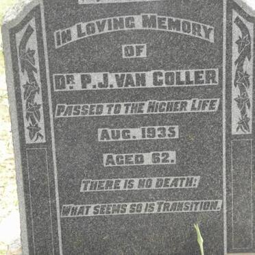 COLLER P.J., van -1935