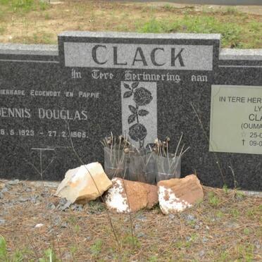 CLACK Dennis Douglas 1923-1965 &amp; Lydia 1932-2008