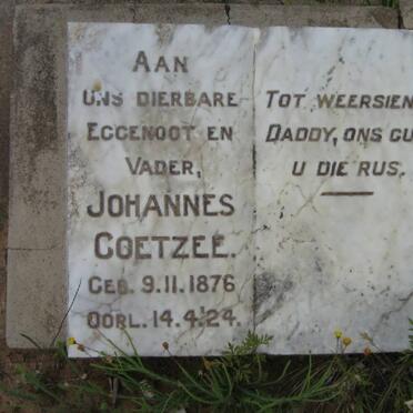 COETZEE Johannes 1876-1924